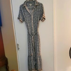 Max Studio Black and White Maxi Dress